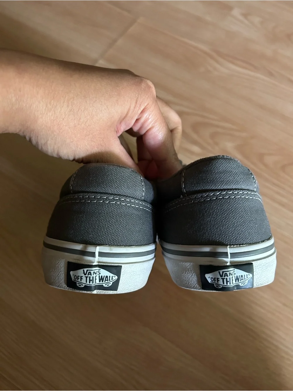 Vans Gray Winston Pewter Off the Wall Sneakers Youth Size 5.5